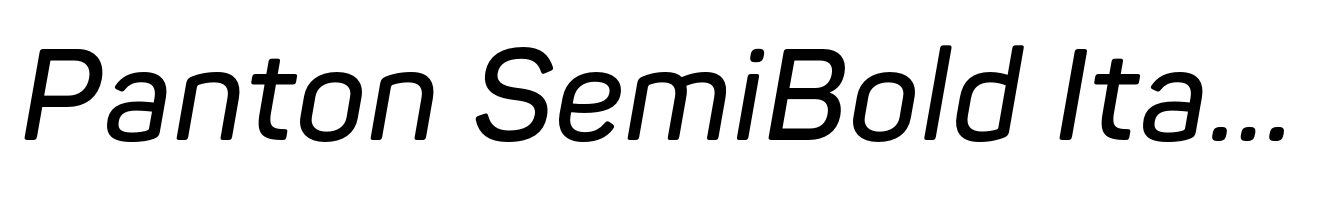 Panton SemiBold Italic